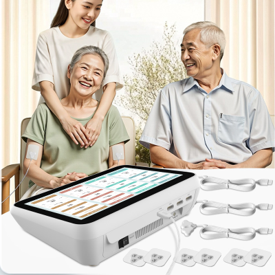 Medical Grade Mid Frequency Touchscreen TENS Machine for Chronic Pain Relief Muscle Stimulation Rehabilitation Therapy
