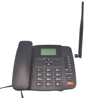 Rong GW3200-1 2G GSM Factory Hot Sale Call Transfer Clock Conference 2 Fixed Wireless 2-Port 850/1900MHz Desktop Phone