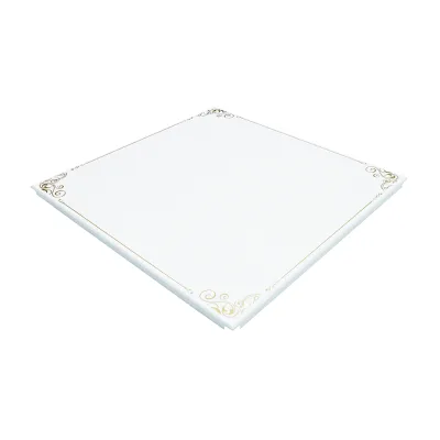 Wholesale Fireproof Aluminum Panel Ceilings 595 X 595 600 X 600 Decorative Acoustic Aluminum Ceiling Tiles