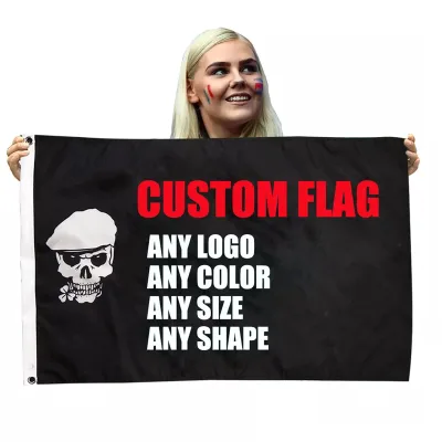 Buy Custom Flags With Logo Custom Print Printing Flag Dropshipping Golf Football Car Banner Custom Flag 3x5 Ft