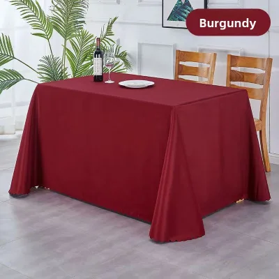 KAVI Solid Color Tablecloth - Polyester Material Weaving Process - Tablecloth for Wedding Decorations