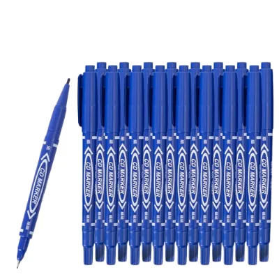 Good Price Double Ended Marker Pen Big Volume Smooth Colored Marker Pens Flysea Custom Color Double Tip Permanent Marker Pen