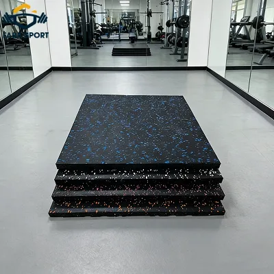 Puzzil Protective Eco-Friendly High Density EPDM 15mm-35mm Rubber Customizable Gym Floor Mat Indoor Rubber Flooring