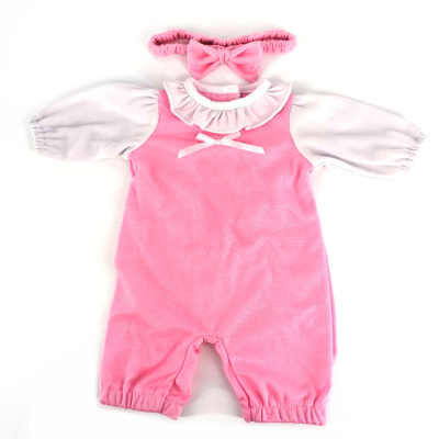 Soft Pink Doll Dress Clothes OEM 18 Inch Alive Lovely Baby Doll Clothes Dress Outfits