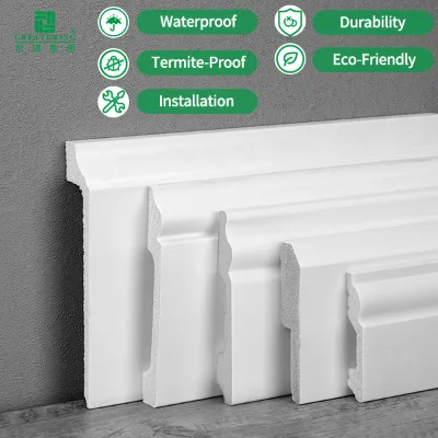 Createking PS Foam Skirting Board OEM PS Line Board Eco-Friendly White 5+ Year Warranty 2.4m Easy Install