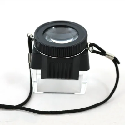 10x High-definition Cylindrical Acrylic Magnifying Glass, Plastic Cylindrical Magnifying Glass with Hanging Rope