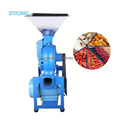 Chinese Corn Dry Spice Grain Industrial Continuous Automatic Hammer Mill Grinder for Pulverizing and Making Corn Flour