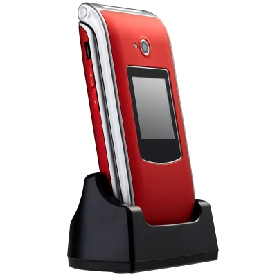 High Quality 2G Senior Flip Feature Phone with Large Button HD Screen 0.3MP Camera LED Torch