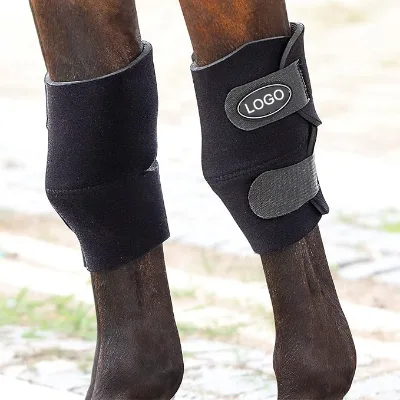Customized logo Leg protection Wrap extreme Riding Racing Front Rear Boots for Horse