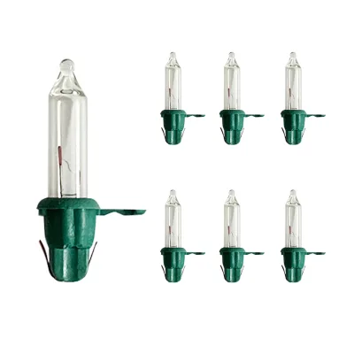 Multi Replacement Bulbs Clear Christmas Lights Bulbs Christmas Light Set Xmas Decorations for 2.5 Volt 0.17A 0.425W