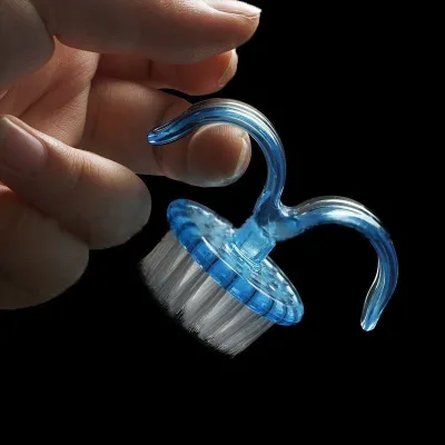 Portable Mini Cleaning Brush Transparent Art Brush for Nails Multi Functional Nail Dust Powder Cleaning Brush Nail Art Tools