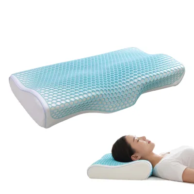 Factory Direct TPE Honeycomb Grid Memory Foam Pillow Ergonomic Cooling Cervical Neck Support Pillow OEM ODM