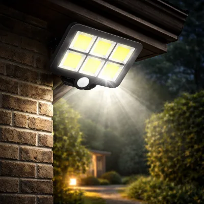 Solar Motion Sensor Wall Light Outdoor Waterproof LED Security Light for Garden Yard Patio