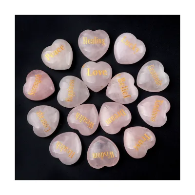 2026 Happiness/Kindness/Peace/Lucky/Dream/Wisdom/Courage/ Love/Healing Wealth/Health/Gratitude/Belief/Strength/Trust Heart Stones