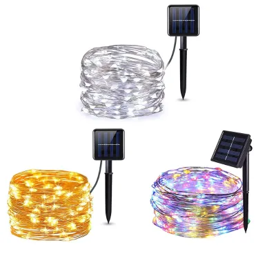 Solar Led Garden Lights Outdoor With Remote LED Fairy Lights Waterproof Strip Light 100  Outdoor for Garden Patio Front Door