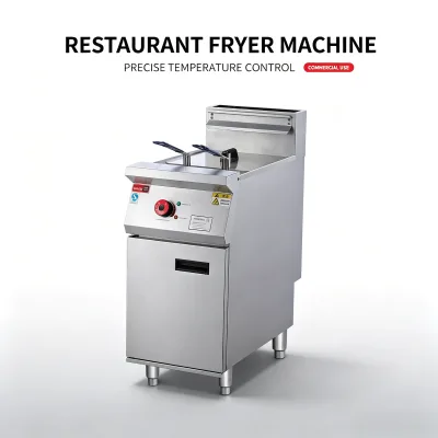 Prince Commercial Electric Stainless Steel Deep Fryer & Chips Frying Machine DF-26 9000W for Restaurant Kitchen Equipment