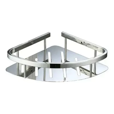 Good Quality Punch Free Wall Mount Storage Shelves Stainless Steel Bathroom Organizer Triangle Corner Shower Shelf Racks