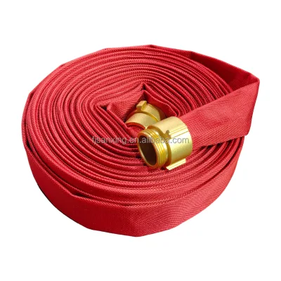 400PSI Thermoplastic Polyurethane TunnFire Hose 1.5" with NH Coupling for Fire Truck Pump Industrial Use Custom Length Available