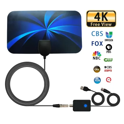 Hot Selling Telecom Antenna TV Digital 1080P 4K Free Channel Digital Indoor HD TV UHF VHF Movie TV Antenna