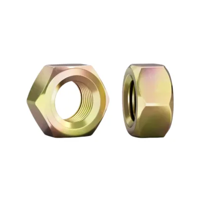 Yellow Zinc Plated Iron Nuts M3 M4 M5 M6 M8