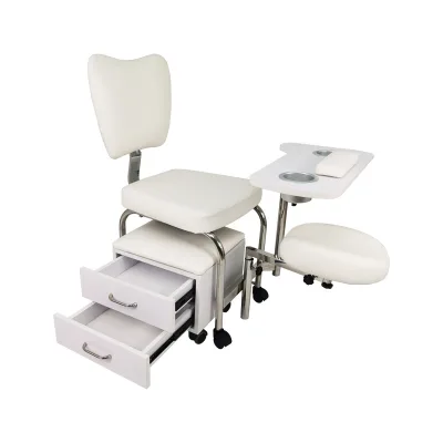 Luxury Modern Manicure Table With Storage Pedicure Chair and Salon Furniture Portable Nail Table and Chairs Set