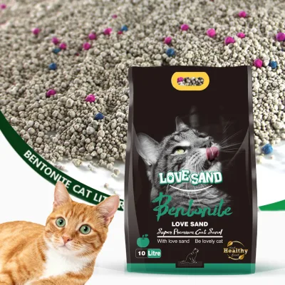 Eco-Friendly Dust Free Super Absorbent Fast Clumping Odor Control Spherical Bentonite Cat Litter