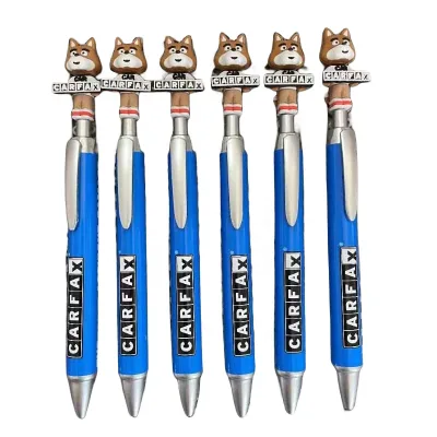 Copllent Soft Rubber Doll Ballpoint Pen Full Plate Flower Film Ballpoint Pen With Logo Cute Cartoon Advertising Pen