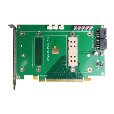 PC1-E X16 to SXM2 adapter card for P100 V100 graphics card with temperature-controlled expansion card