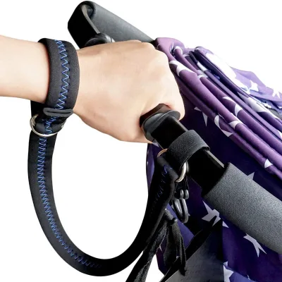 Durable Washable Neoprene Stroller Wrist Strap for Outdoor Anti -slip Adjustable Baby Stroller Safety Strap