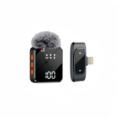 Private Model A11 Wireless Clip-on Lapel Microphone Full Direction Noise Reduction Battery Indicator 20Hz-20KHz Frequency