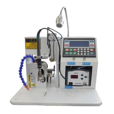 LED Light Soldering Machine SMT PCB Assembly USB Connecting Semi Automatic Soldering Machine for Usb Data Cable Making Machine