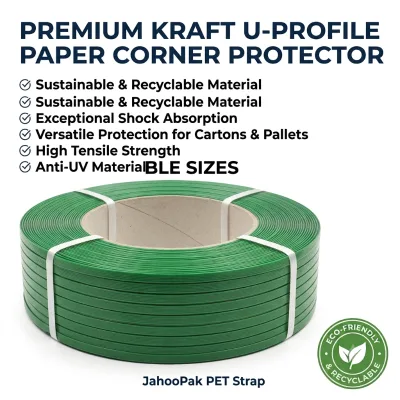 Custom Size 1608 1910 PET Strapping Band High Tension Plastic Packaging Belt for Logistics Steel Industry