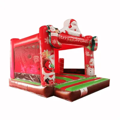 Customizable Inflatable Castle Bouncy Trampoline for Children at Christmas