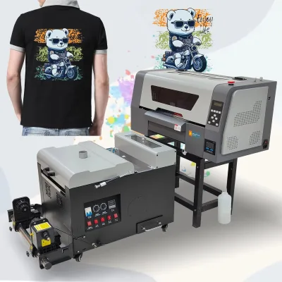New A3 DTF Inkjet Printer-XP600 Print Head 6-Color Heat Transfer for T-shirt Direct to Film Printing Machine Set 3-Year Warranty