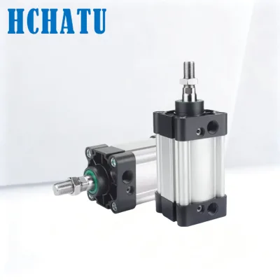 SAU Series Standard Cylinder Body with Hard Oxidation Supports Customized SAU 32/40/50 * 75X100X125X150X175X200X250 Accessories