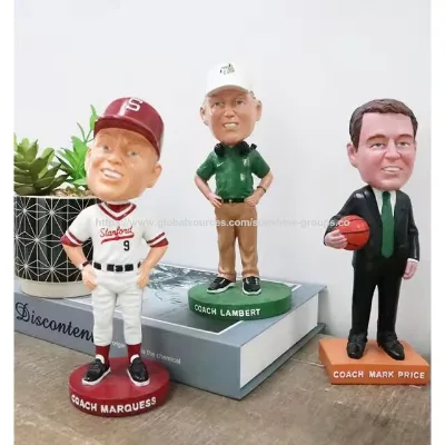 Resin cartoon Bobble Head Customized football and basketball star dolls