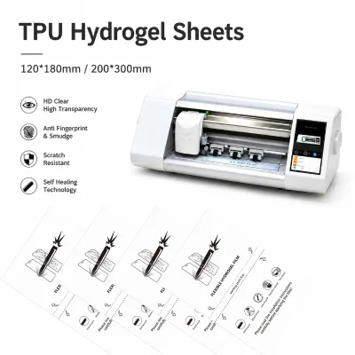 Customized Size and Pattern TPU Hydrogel Protector Film HD Clear Self Healing 120*180 Full Coverage Flexible Material for Cutter