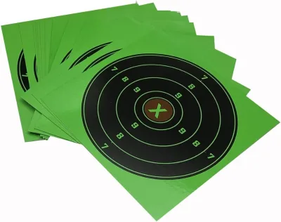 Factory Wholesale 17*17Cm Cardboard Material Splatter Gun Target Practice Paper for Adult Shooting Range Paper Targets