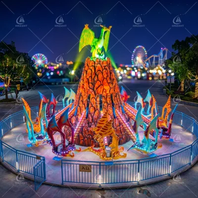 Outdoor Customizable Kids Amusement Park Rotating Facility Self-control Dinosaur Themed Design Amusement Equipment for Sale