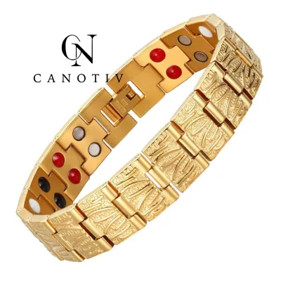 Wholesale China Fashion Women Men Health Energy Jewelry Four In One Infrared Ion Magnet Germanium Bracelet Accessories
