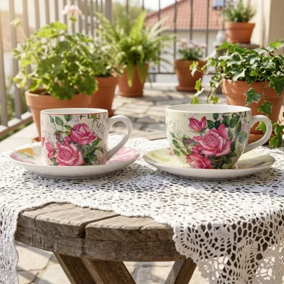 Mini Full Color Printing Handmade Ceramic Bulk Espresso Cups