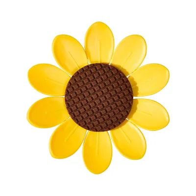 Split Design Petal Sealing Clamp for Snack Food Package Sealing & Wall Decor Sunflower Fridge Magnet Clips