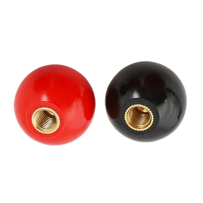 D25 D32 D40 Diameter Red Yellow White Round Industrial Design Knob Black Thread Bakelite Ball Cabinet Use Furniture Handle