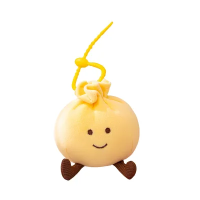 Chinese Style Cartoon Cute Mini Dumpling Mascot Super Soft Eco-Friendly Polyester Plush Toy PP Cotton Filling Stress Relief