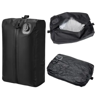 TPU 20L Vacuum Compression Storage Bag Waterproof Portable Outdoor Camping & Tour Luggage Organizer Can with Air Pump