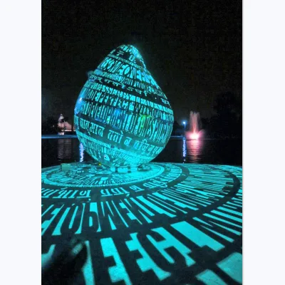 Hotel Decoration Illuminated Glow Water Drop Lamp Waterproof LED Light