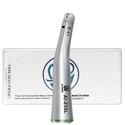 AI-Z55L 4:1 Reduction Optic Dental Contra Angle Low Speed Handpiece Reciprocating Head E-Type Electric Handpiece for IPR Tips