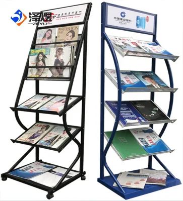 Promotion Anituque Metal Newspaper /metal Magazine Rack for Sale