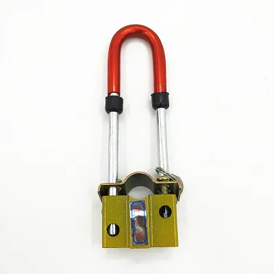 Bicycle U-shaped Extended Mortise Lock Anti-theft Lock for E-Bike and Doors With 2 Keys