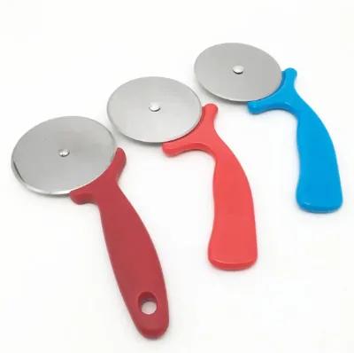 Stainless Steel Pizza Roller Knife, Wooden Handle Puff Pastry Pizza Knife, Roller Knife, Single Roller Cutting Knife